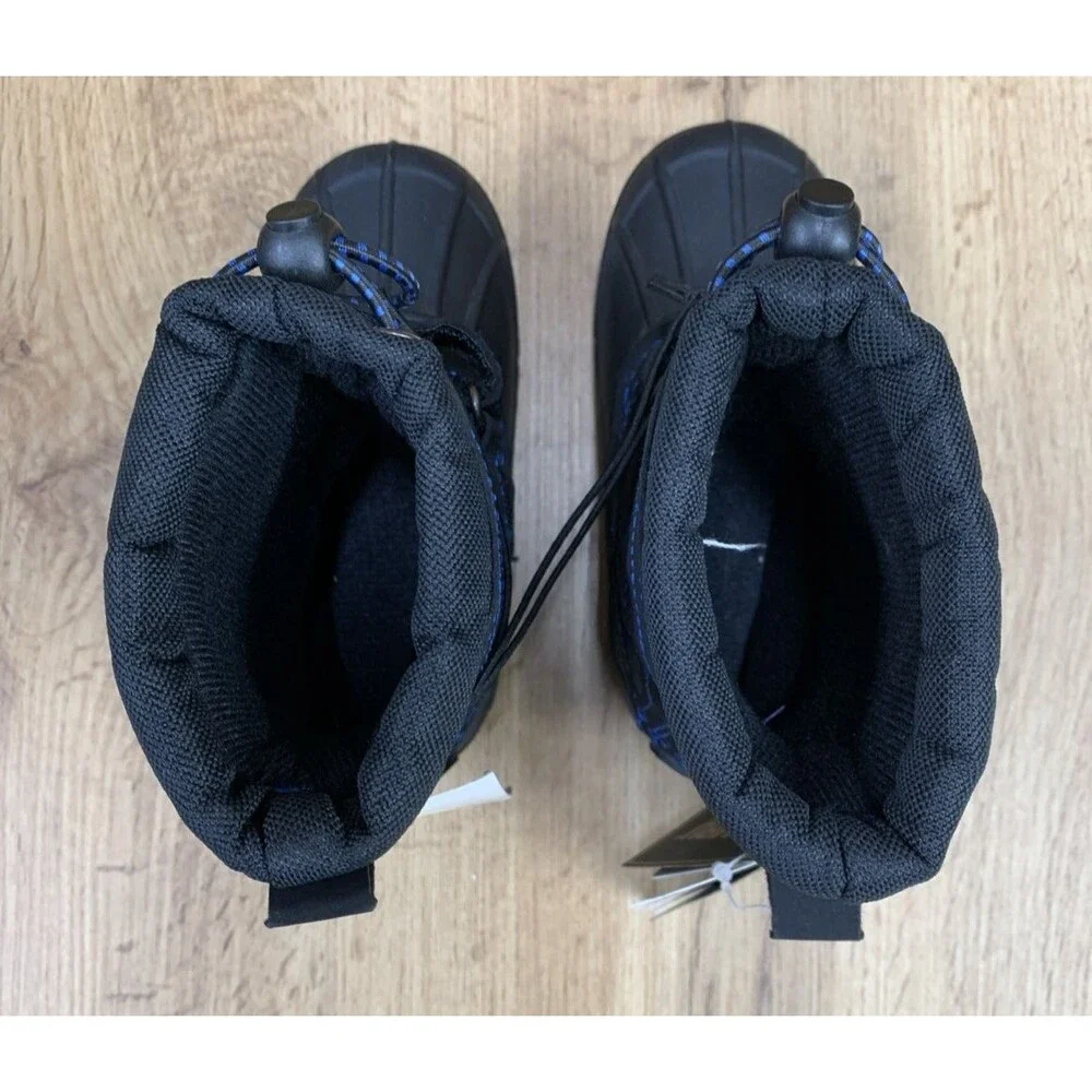 Khombu Boots Toddler Brie Thermolite Cold Raded Black Blue Winter School 5 M